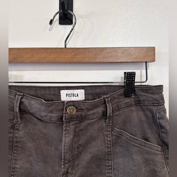 Pistola Hannah Cargo Skinny Jeans Black Camo Stretch Women’s Size 29 Punk Edgy - Picture 2 of 7